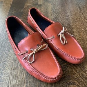 Men’s Cole Haan Bundt orange leather loafer